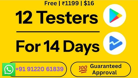 How to Get 12 Testers for 14 Days ? | Google Play Closed Testing