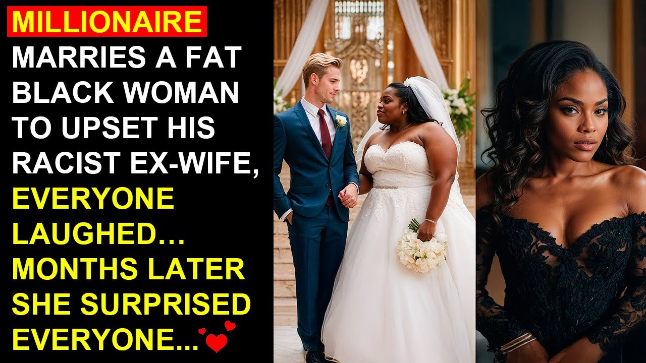 MILLIONAIRE MARRIES A FAT BLACK WOMAN TO UPSET HIS RACIST EX-WIFE, EVERYONE LAUGHED… MONTHS LATER...