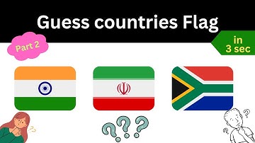 Guess 50 countries flag in 3 sec part 2