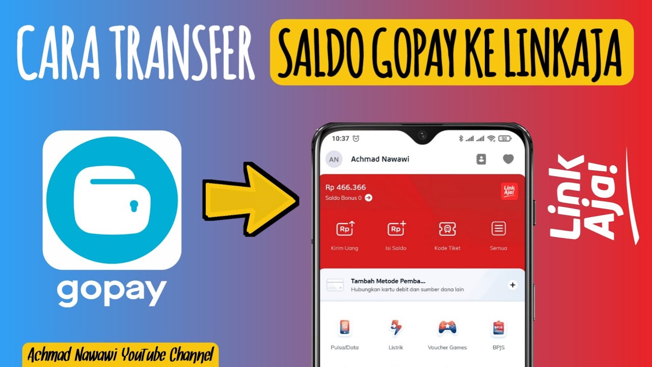 Cara transfer gopay ke linkaja | kirim gopay ke linkaja 