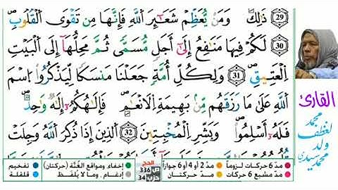 22 سورة الحج للقارئ محمد لغظف ولد محمد سيدي