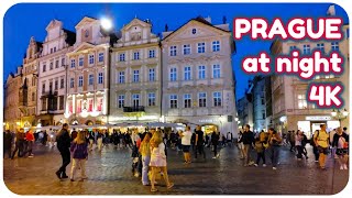 Prague at Night - Czechia 4K