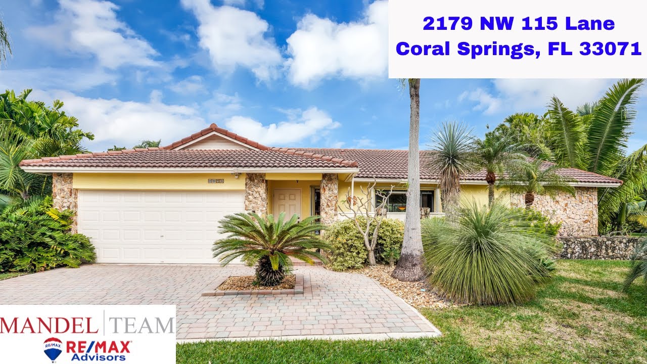 Video Tour of Coral Springs Home For Sale 2179 NW 115 Lane in the