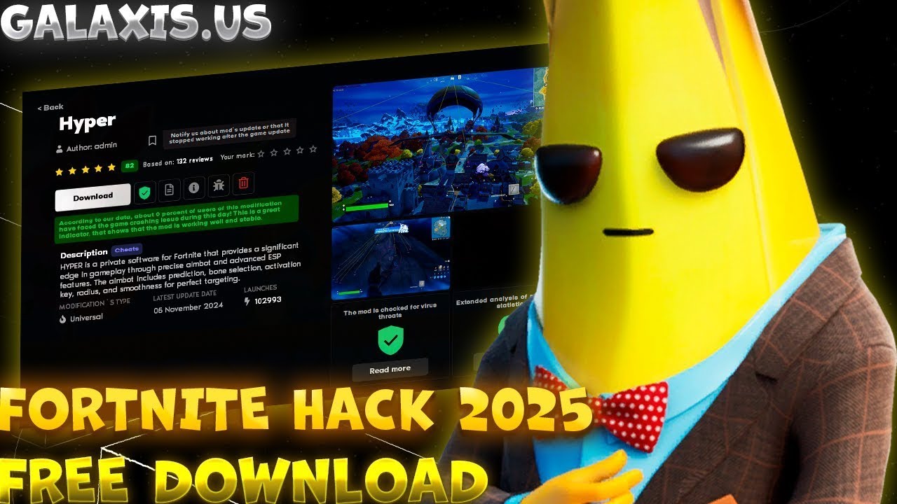 Fortnite NoBan Hack 2025 | Teleport + Triggerbot + Custom Crosshair