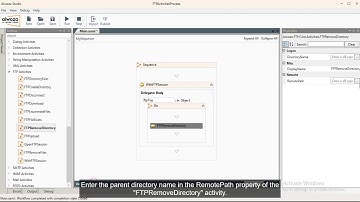 AIwozo Activity Tutorial: FTP Remove Directory