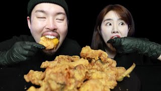 Chicken&Tteokbokki mukbang with her