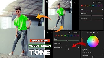 how to edit moody green | lightroom mobile editing tutorial | moody green tone | lightroom | iamyuvi