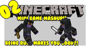 Minecraft Mini Game Mashup 2!! - BEING MEAN MAKES YOU GOOD?!