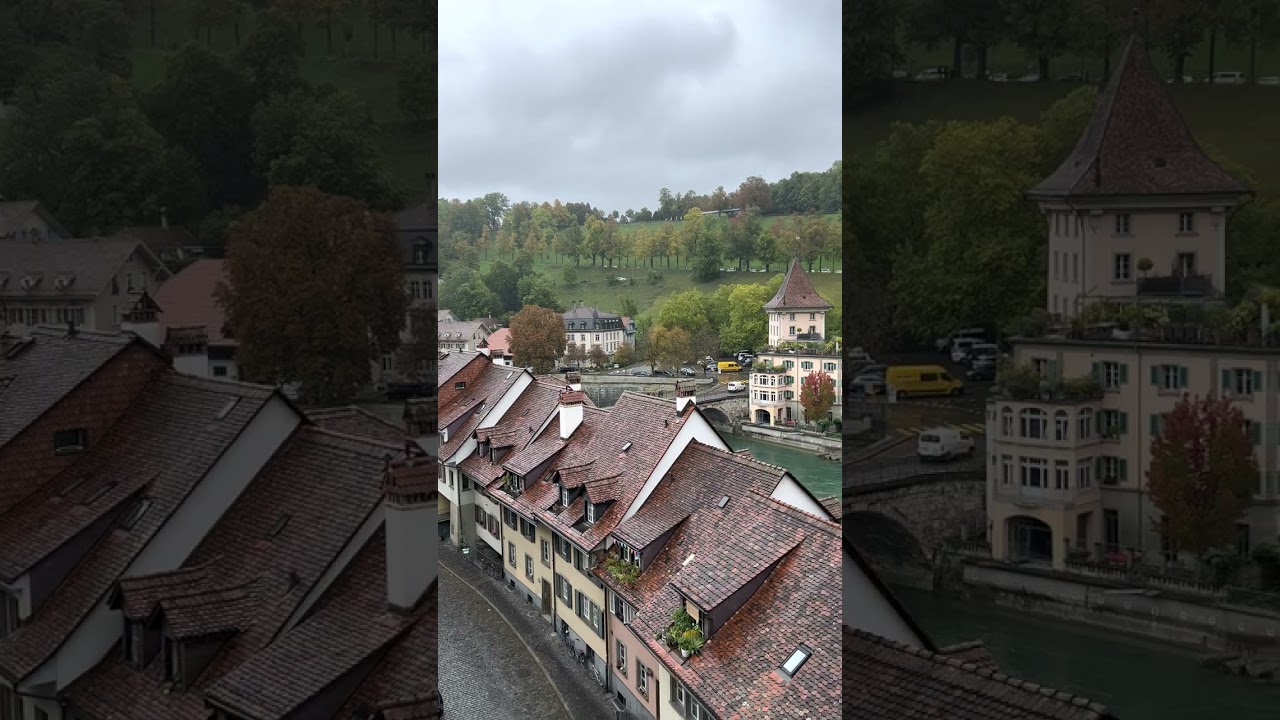 Old Town Bern, Switzerland on a rainy day🇨🇭❤️