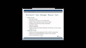 Testing with Visual Studio 2012 Ultimate Training Webinar - Part 1 of 11 - Intertech