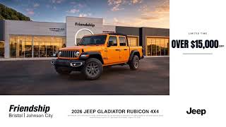 2026 Jeep Gladiator Rubicon 4x4 | OVER $15,000 OFF at Friendship CDJR Johnson City!