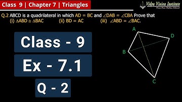 Class 9 Maths, Exercise 7.1 - Q 2 🌟 Triangles 🌟 NCERT, CBSE 🎯