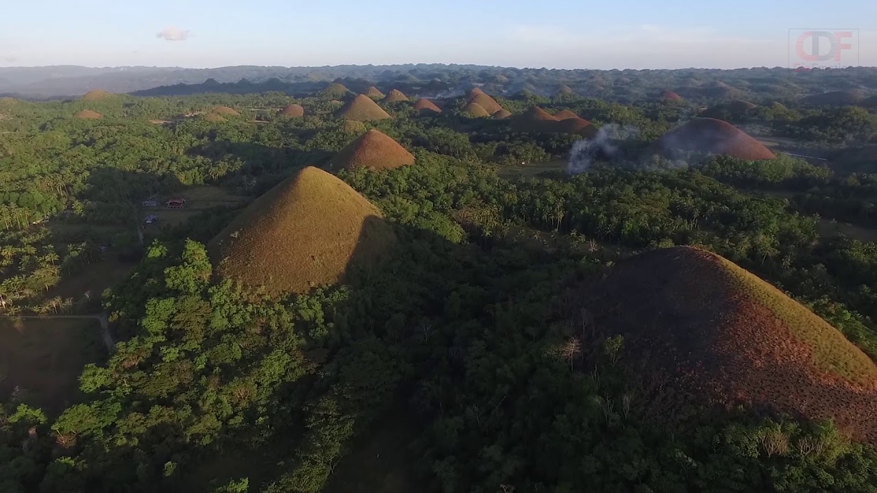 Aerial Drone Shots of Chocolate Hills Bohol Philippines YouTube
