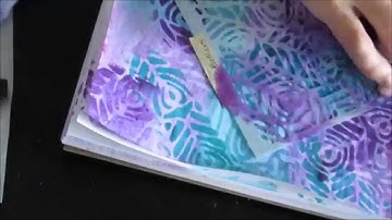 Art Journal Background 2 : Using Inktense Blocks-Extensive Inktense Series