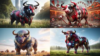 Download Lagu Amazing Animal Fusion Hybrids! Bull Hybrid With Marvel \u0026 DC Characters MP3