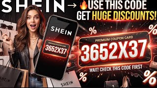 π₯ USE SHEIN CODE 3652X37 & Unlock HUGE Discounts!