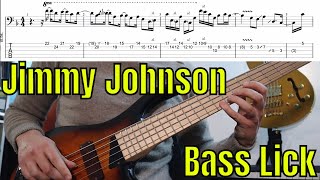 Learn a Jimmy Johnson Bass Lick with Bass TAB - Bass Practice Diary - 2nd March 2021