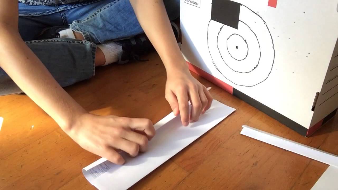 Comment fabriquer un pistolet en papier qui tire - YouTube