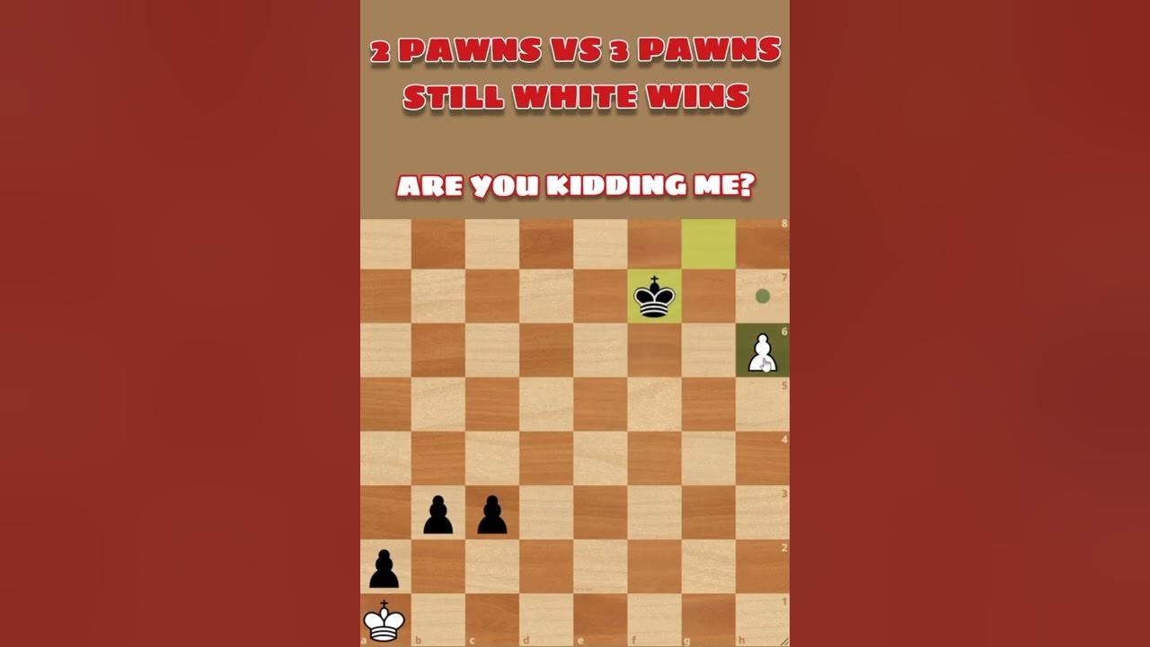 2 Pawns vs 3 Pawns Chess Endgame White to move and win YouTube