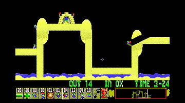 Lemmings Plus II [Genius 12]: King Of The Sandcastle