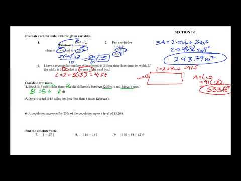 100B 1-2 Solutions 1-9 - YouTube