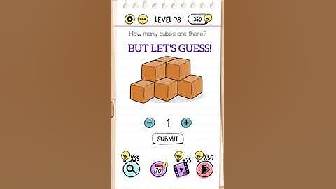 how many cubes are there? | Brain Test 78