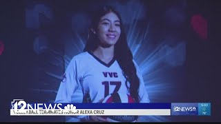 Venom volleyball team playing in honor of teammate who died in a crash