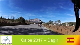 Calpe 2017 - Dag 1 : Kennismaking met onze Canyon fietsen