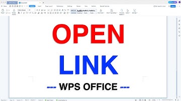 How To OPEN LINK In WPS