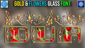 How To Make Glass Font Name Editing In Pixlab Ps Touch Ps Cc 2022 | Glass Font | Zarraq Creation