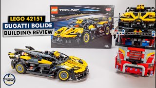 LEGO Technic 42151 Bugatti Bolide detailed building review