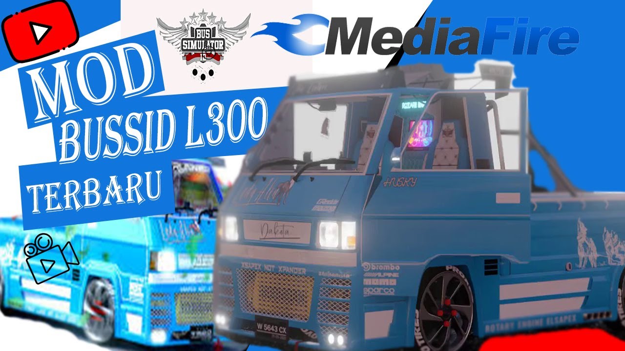 Mod Bussid  L300  Rotary Pick  Up  L300  Full Anim Terbaru 