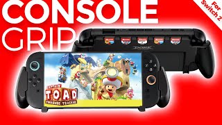 DOBE TNS-3179 Switch 2 Grip--Comfortable Grip/Anti-Skid Design/Support Game Card Storage