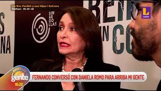 Daniela Romo | Entrevista Avant Première #ReinasSinCorona #ArribaMiGente #Perú