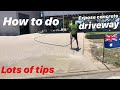 How to do a expose concrete driveway