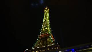 Eiffel Tower light up show at The Parisian Macau