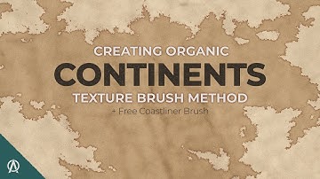 Creating Continents on Fantasy Maps | Texture Brush Method + FREE Brush