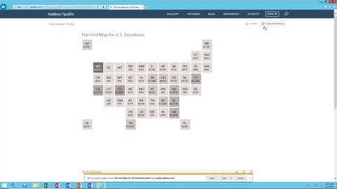 Nonprofit U.S. Tile Grid Map using Tableau