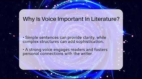 Why Is Voice Important In Literature? - The Prose Path