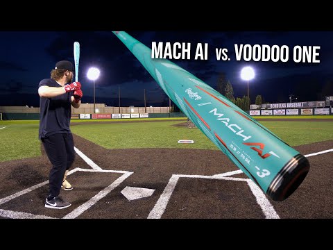 Hitting with the 2024 RAWLINGS MACH AI vs. DeMarini Voodoo One BBCOR Baseball Bat Review