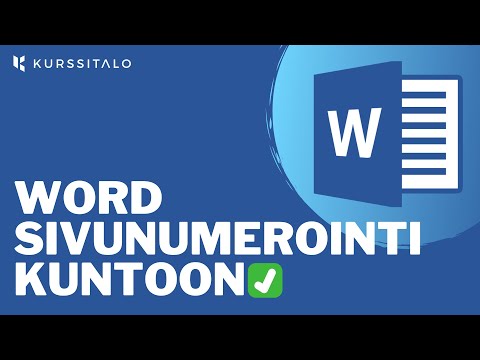 Word sivunumerointi - Näin saat sivunumeroinnin alkamaan sivulta 3 (Step By Step)