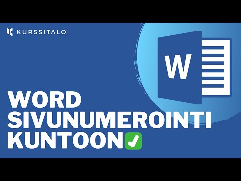 Video: Sivunumeroinnin Peruuttaminen Wordissa