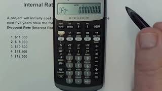 How to Calculate IRR Using the BAII Plus