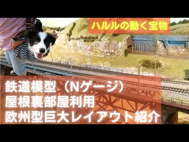 鉄道模型(Nゲージ）屋根裏部屋利用 欧州型巨大レイアウト - YouTube