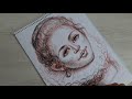 How to draw a portrait /Sketch //Oil pastel/Pencil/Как нарисовать портрет/Скетч/Масляная пастель