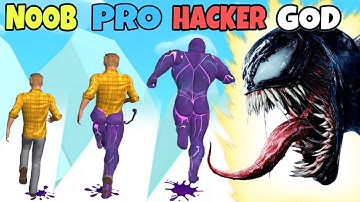 NOOB vs PRO vs HACKER vs GOD in Super Venom Run (New Update)