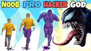 NOOB vs PRO vs HACKER vs GOD in Super Venom Run (New Update) screenshot 2