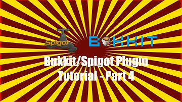 Part 4 | How to Make a Minecraft Bukkit/Spigot Plugin 1.8 | Inventory Management and Arguments