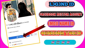 How to make Facebook Emoji name Account I