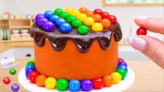 Rainbow Chocolate Cake Recipes Tiny Colorful Candy Ball Cake Decorating Daisy Mini Cakes